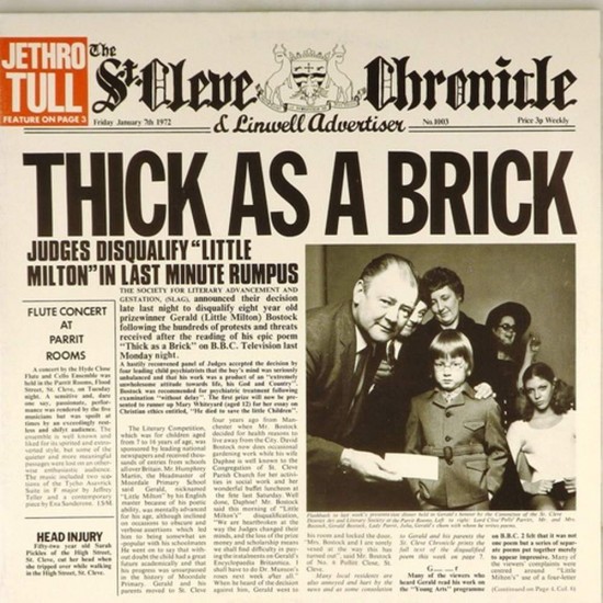 Пластинка Jethro tull Thick as a brick